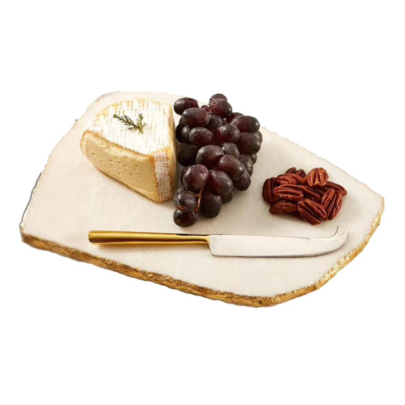 Ivey + York - Gold Edge Marble Tray